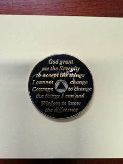 Standard Blue Glitter Triplate 2 year Medallion